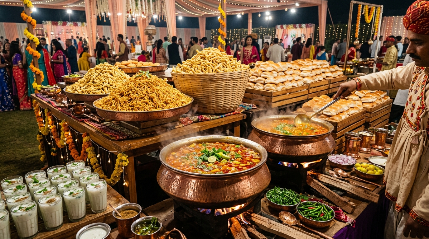 Jay Mahakali bulk food order celebration spread